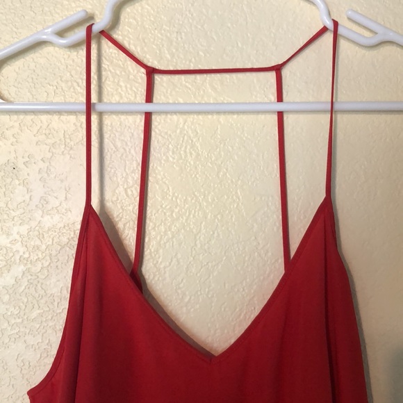Red RBL Strappy Blouse - Picture 2 of 4